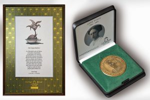 Stifterbrief »De Gogosbalme« und Fördermedaille »Lene Voigt«